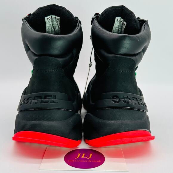 Sorel Women's Kinetic RNEGD Conquest WP Boots Black/Red NL4400-012 Size 5 - Picture 6 of 11